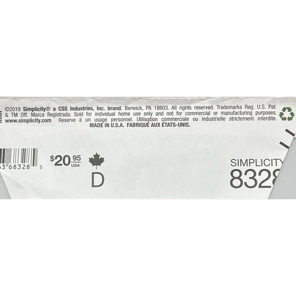 Pattern Misses Special Occasion Separate Formal Dress Skirt Crop Simplicity 8328